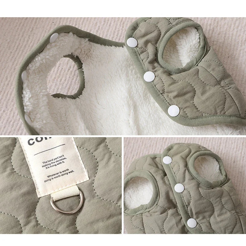 Thickened Warm Dog Coat Jacket Pet Dog Clothes for Small Medium Dogs Fleece Puppy Clothes Chihuahua Yorkshire Clothing - Zecs shopping