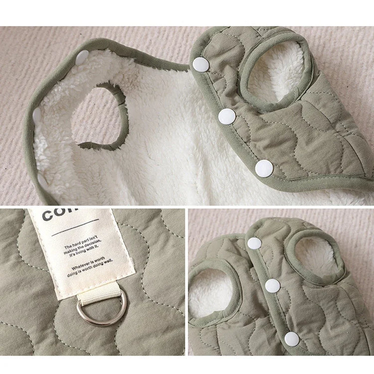 Thickened Warm Dog Coat Jacket Pet Dog Clothes for Small Medium Dogs Fleece Puppy Clothes Chihuahua Yorkshire Clothing - Zecs shopping
