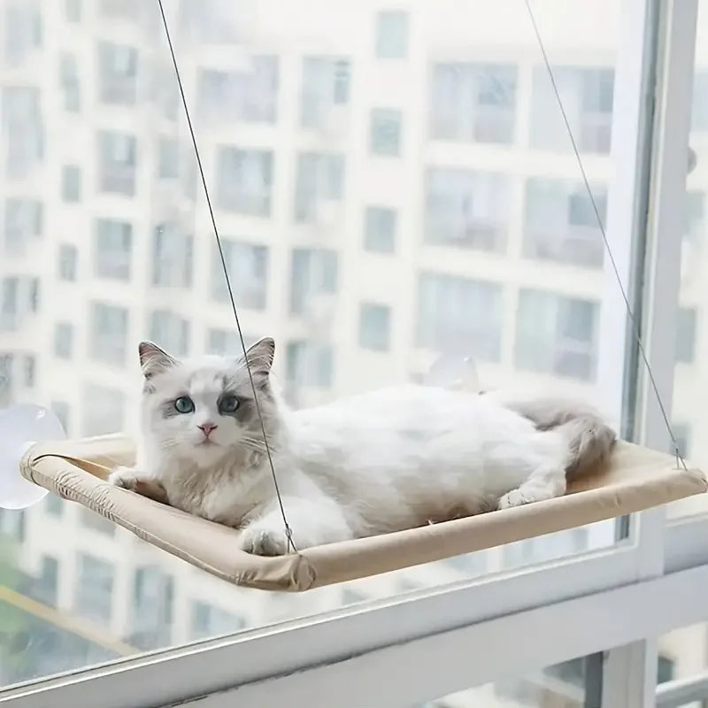 Ultra-Soft Cat Window Hammock Bed - Cozy Cloud-Like Perch for Feline Naptime - Securely Mounted, Perfect Space-Saving - Zecs shopping