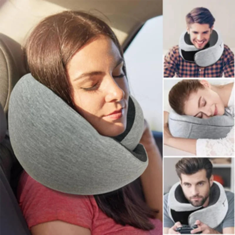 Travel Neck Pillow Travel Neck Cushion Durable U-Shaped Travel Pillow Portable U-Shaped Pillow Undeformable Airplan - Zecs shopping
