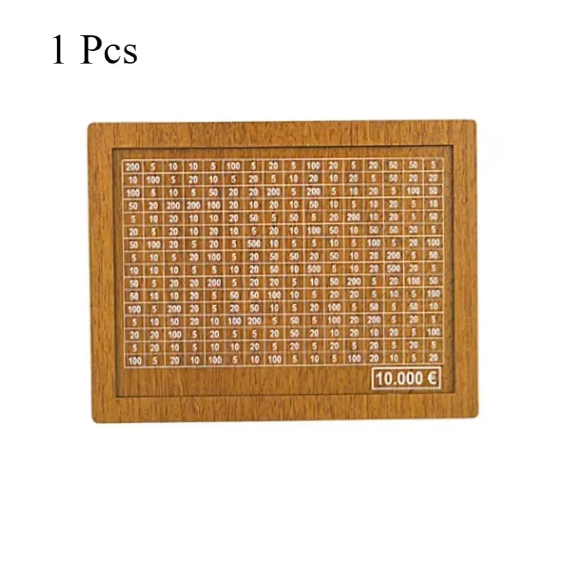 1 Pcs Wooden DIY Piggy Bank Reusable Handmade Money Box, Piggy Bank with Saving Goal and Numbers To Help The Habit of Saving - Zecs shopping