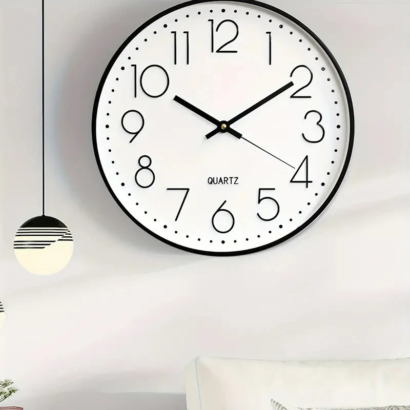 8 Inch Mute Quartz Wall Clock Cubic Digital Clock Living Room Bedroom Wall Clock Simple Digital Clock Home Decorations - Zecs shopping