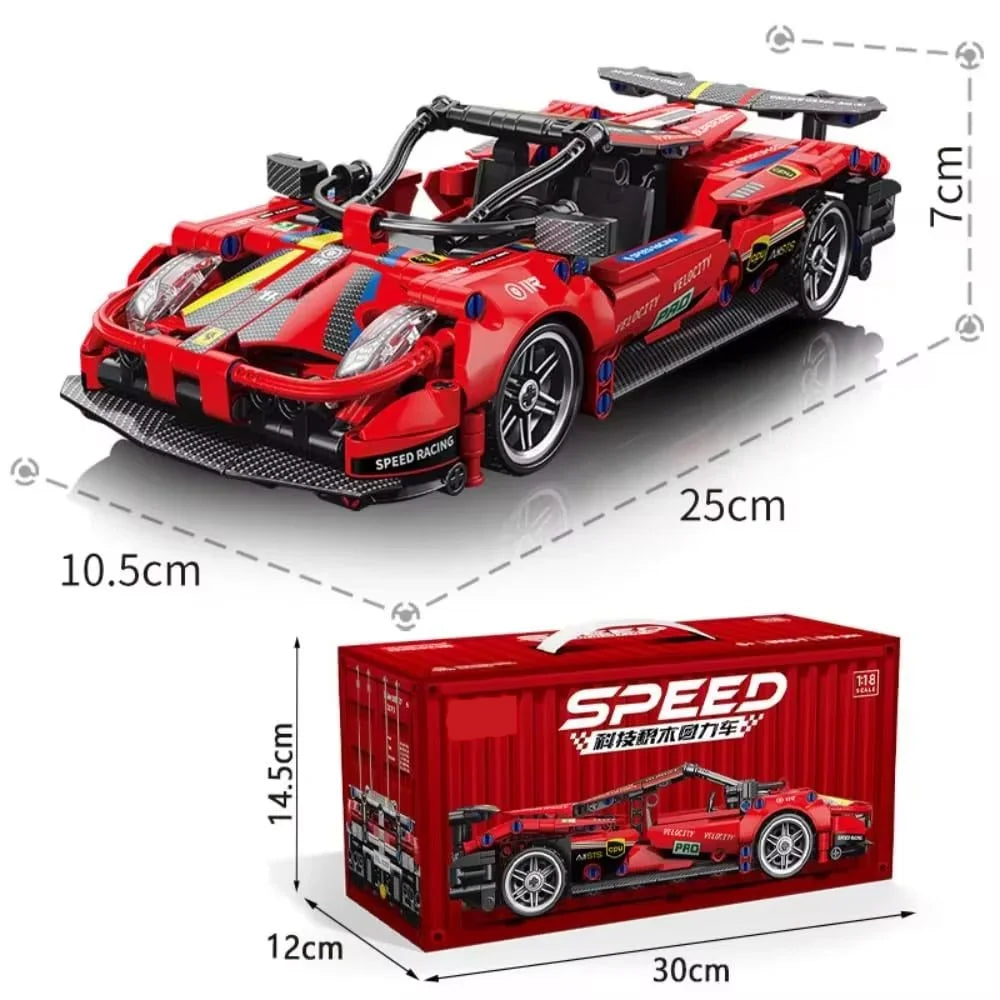 City Speed Car Building Blocks Pcs Luxury Auto Racing Vehicle With Super Racers Bricks Toys