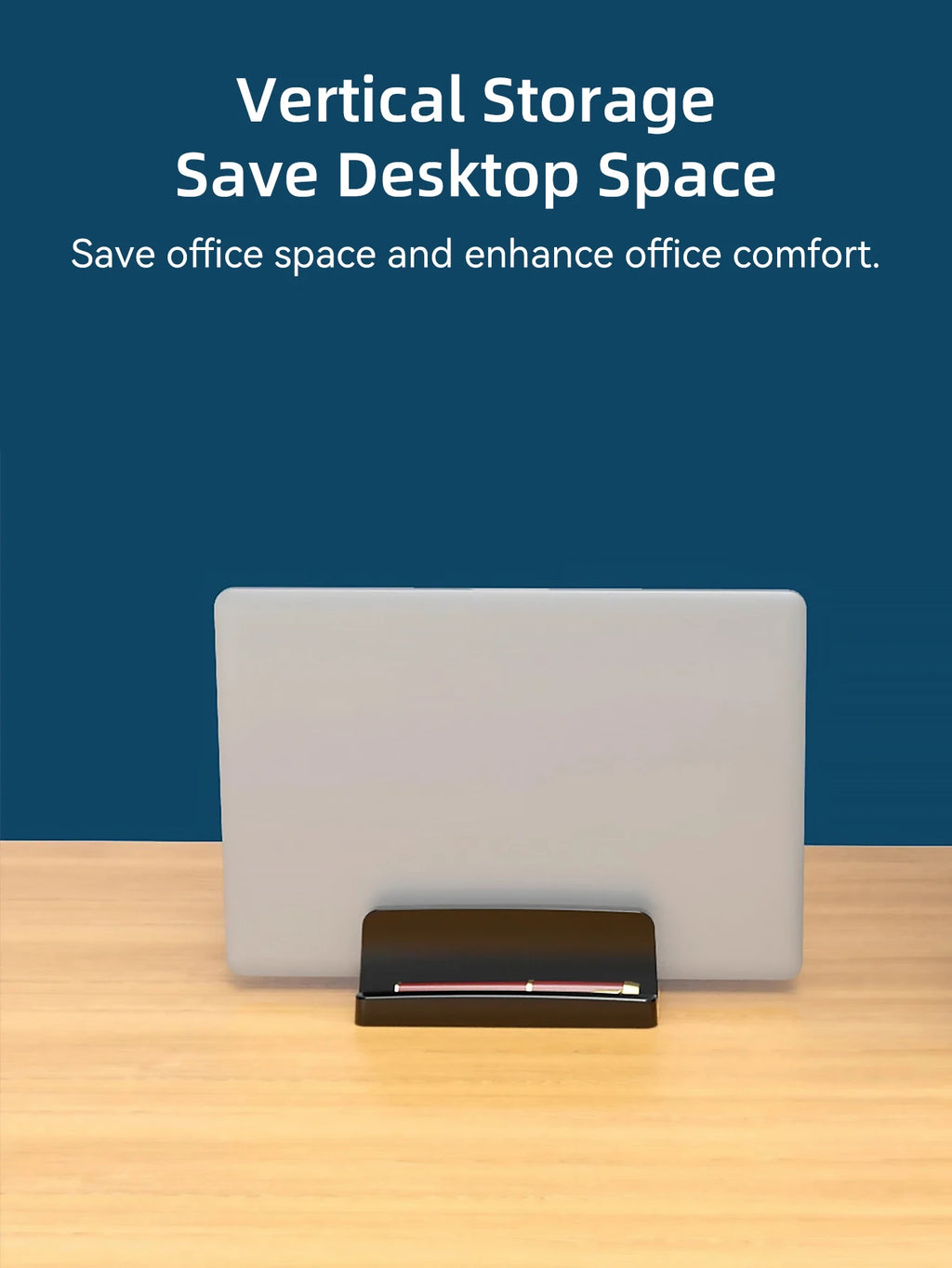 Vertical Laptop Stand Plastic Portable TabletMacbookPhone Holder Adjustable Desktop Notebook Dock Space Save Tablet Accessory