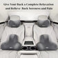Memory Foam Car Neck & Lumbar Support Pillow – Breathable Headrest & Back Cushion