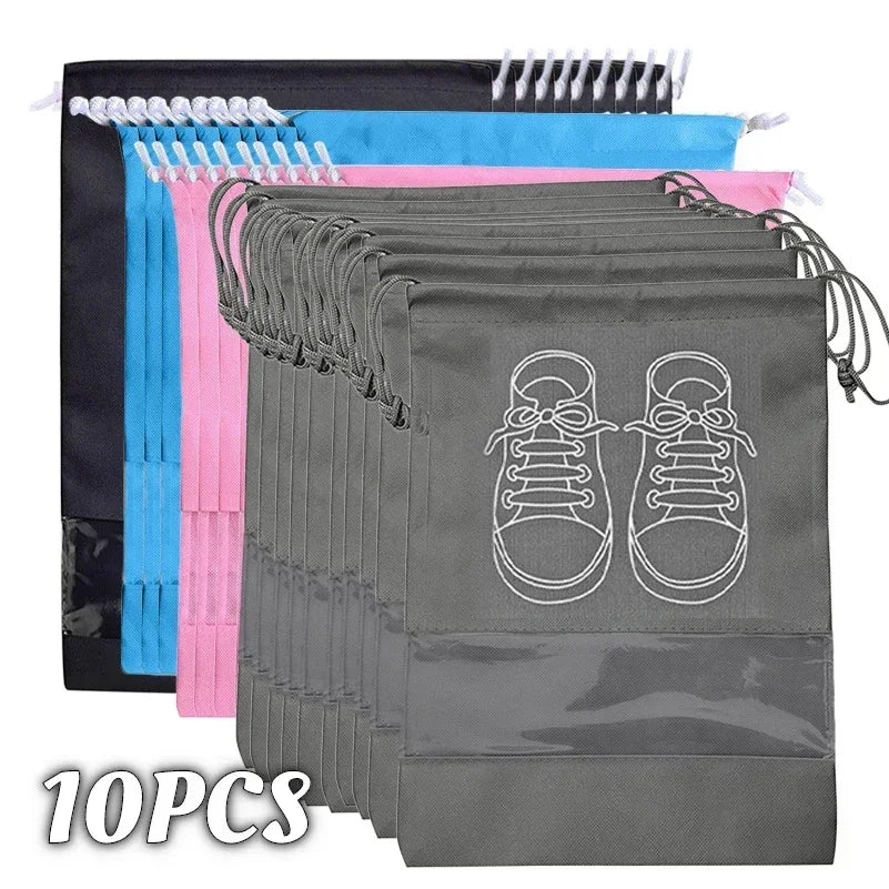pcs Non Woven Shoe Bag Storage Bag Shoe Storage Drawstring Drawstring Shoe Storage Bag Dust-proof