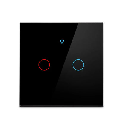 Tuya WiFi Smart Touch Switch – Alexa Compatible RF433 Wall Light Switch (No Neutral Wire)