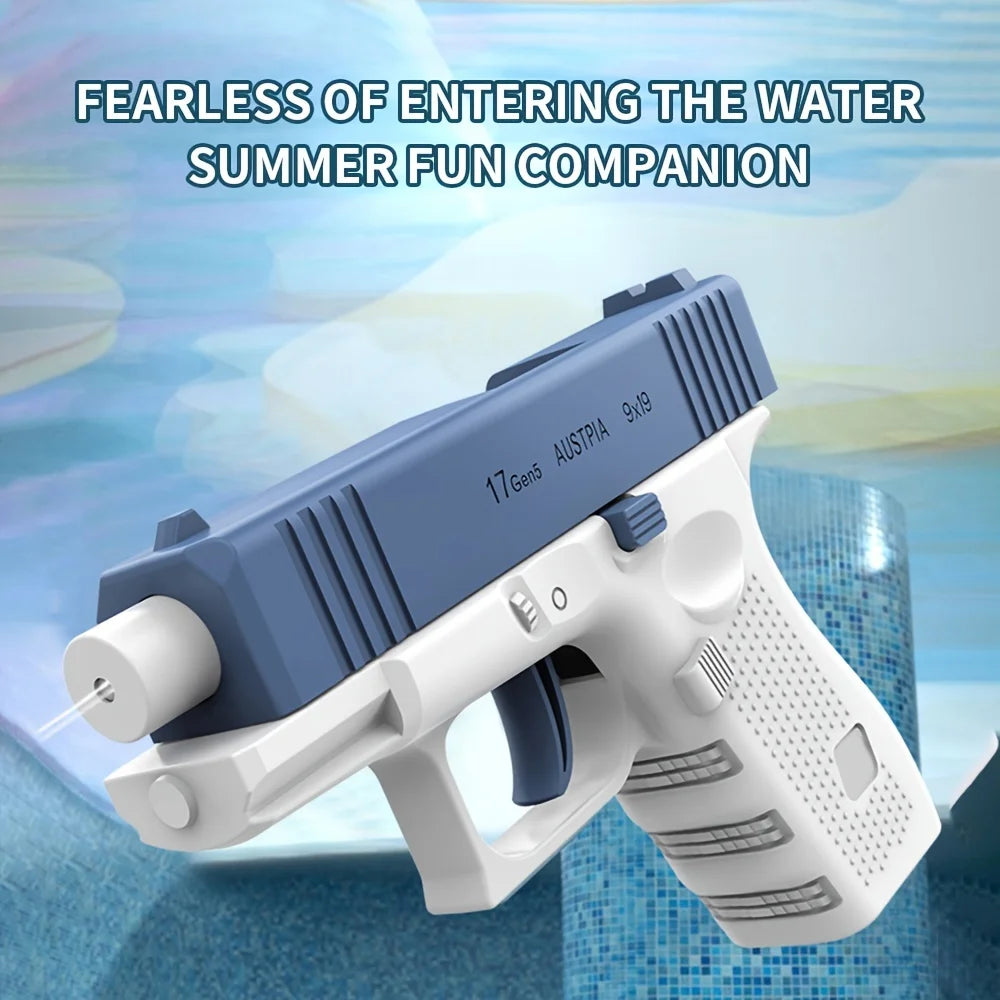 Summer Mini Water Gun Non Electric Pistol High-pressure Full Automatic Shooting Water Beach Toy Gun For Children Boy Girl Adults - Zecs shopping