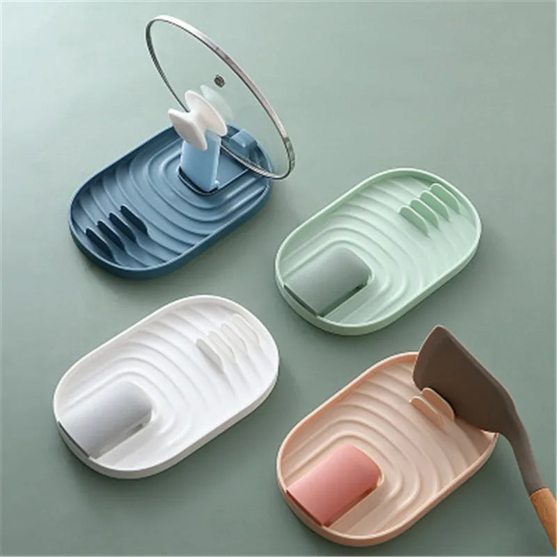 Kitchen Organizer Pot Cover Storage Pancake Turner Rack Soup Ladle Scoop Holder Dish Drain Rack Kitchen Gadgets Accessories - Zecs shopping