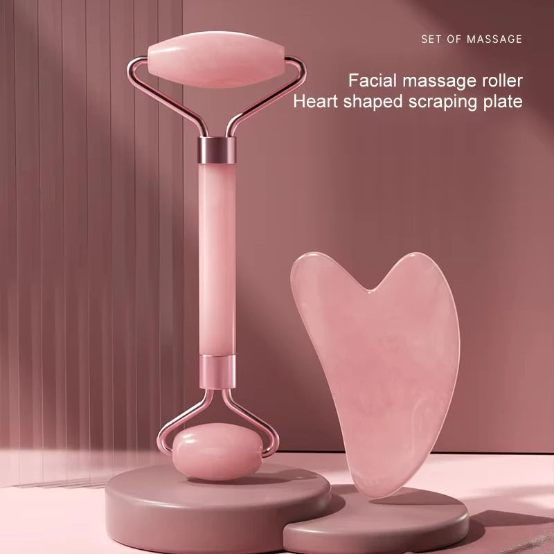 Resin Face & Neck Roller 🌸✨ | Eye Massage Tool & Gua Sha Board for Skincare & Relaxation