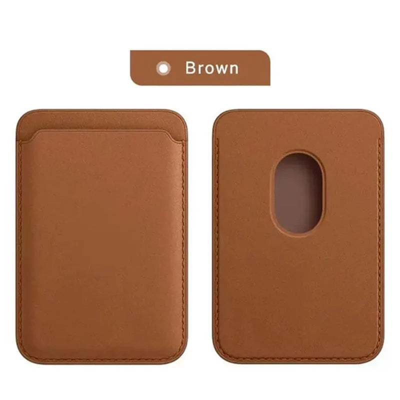 Leather Wallet Case For iPhone 15 Pro Max Magsafe Wallet Leather Compatible For iPhone 14 13 12 Card Holder with MagSafe Magnet - Zecs shopping