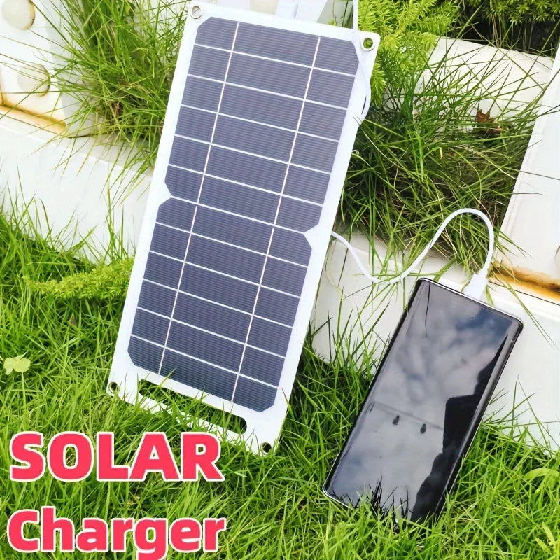 V W Sunpower Portable Solar Panel With USB Safe Stabilize Charger For Phone Power Bank Outdoor Camping Home RV Gift Use