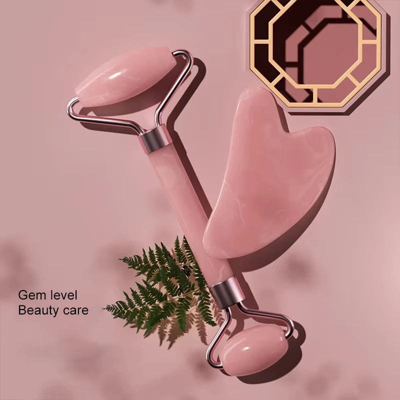 Resin Face & Neck Roller 🌸✨ | Eye Massage Tool & Gua Sha Board for Skincare & Relaxation