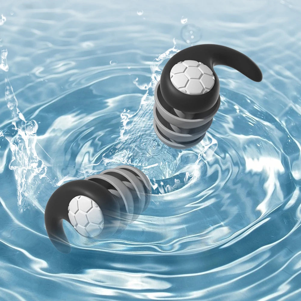 Silicone Earplugs Waterproof Swimming Ear Plugs Noise Reduction Ear Protector for Sleeping Diving Soft Nano Silica Gel Earplug