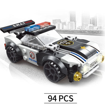 DIY SWAT Dual-Rotor Helicopter Building Blocks – City Police Aircraft Brick Model Set