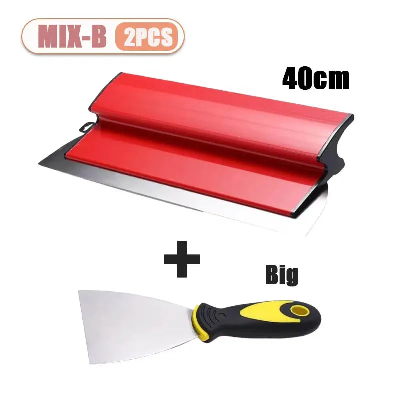-PCS cmcm Stainless Steel Scraper for Wall Plastering Leveling Tool Putty Knife Wall Finishing Trowel Home Accessories