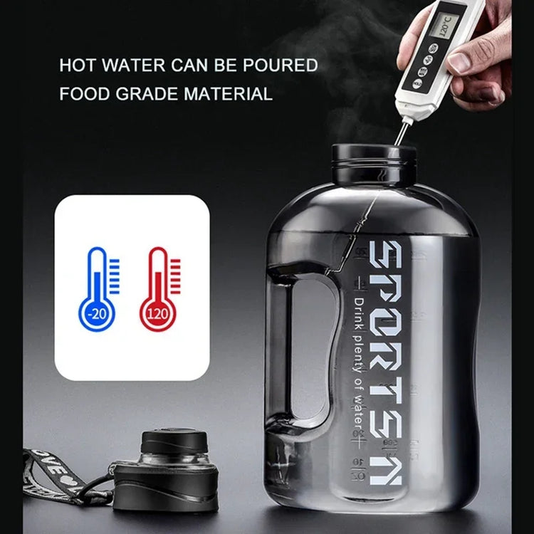 1.7L/2.7L Sports Water Bottle Gym Cycling Cup Portable Large Capacity Water Bottle For Fitness Camping Men Water Kettle - Zecs shopping