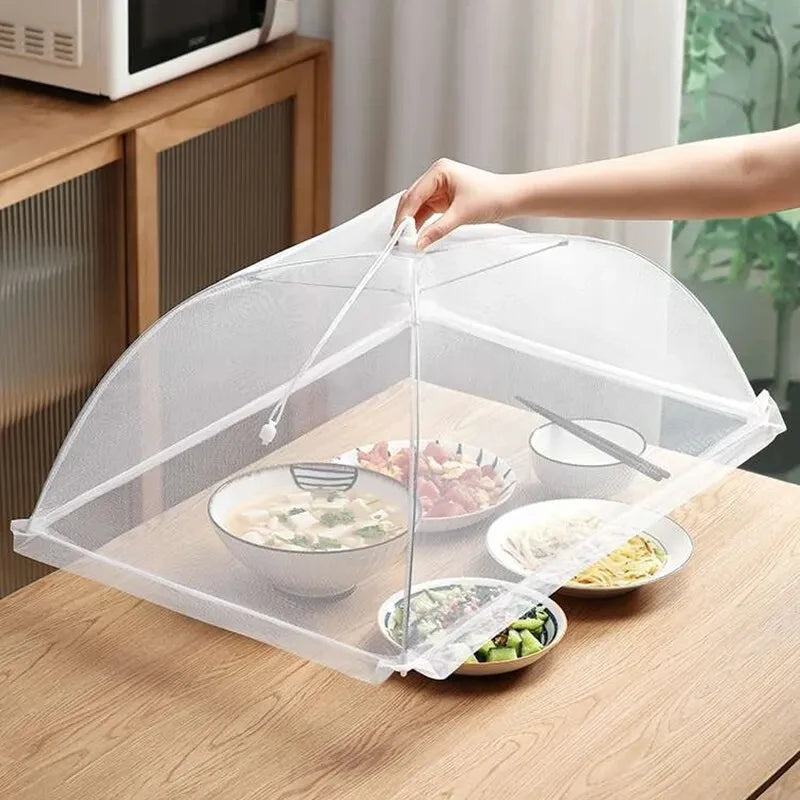 Food Cover Mesh Folding Washable Flies Tables Cover Insect Proof Protective Dish Covers Home Kitchen Storage Accessaries - Zecs shopping
