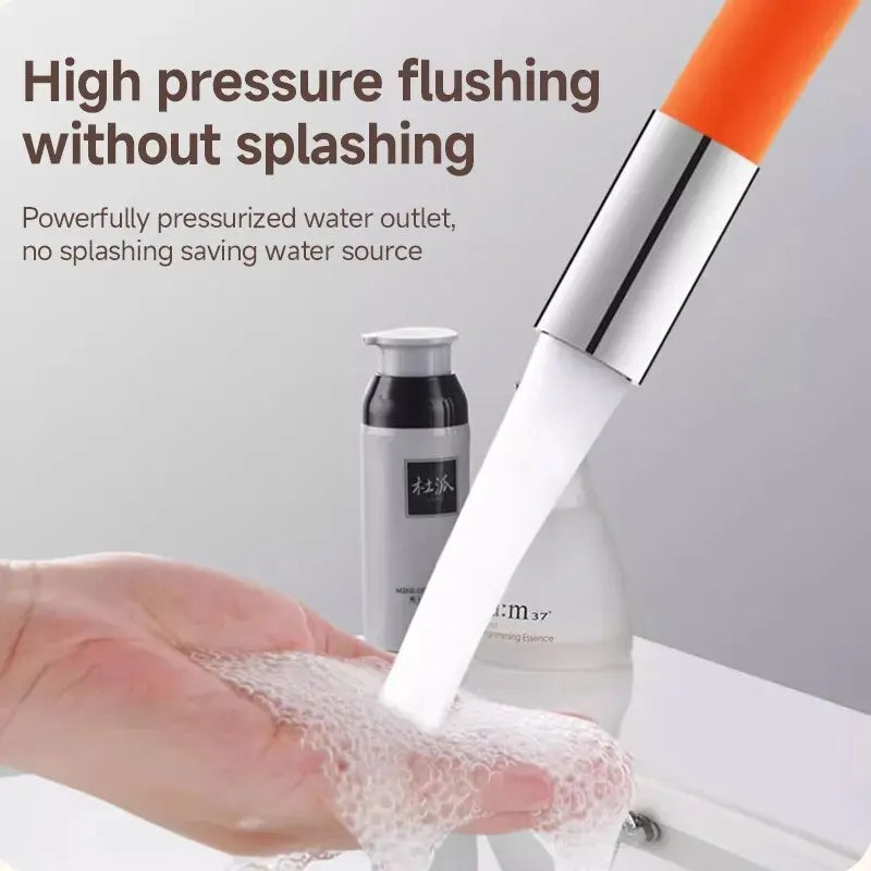 Kitchen Faucet Extension Extender Universal Rotating Silicone Flexible Hose Water Tap Pipe Tube for Bathroom Wash Basin