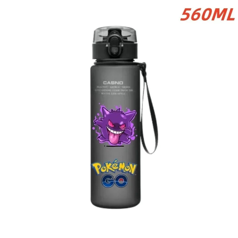 Pokemon Water Bottle ML Cute Pikachu & Gengar Kids Sports Cup Large Capacity Portable Drink Bottle