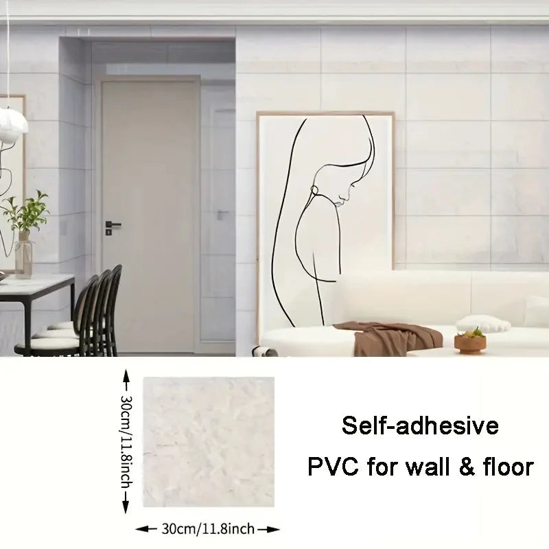 pcs PVC Imitation Marble Floor Stickers Self-adhesive Wall Stickers Waterproof Bathroom Living room Moden Decoration Decals