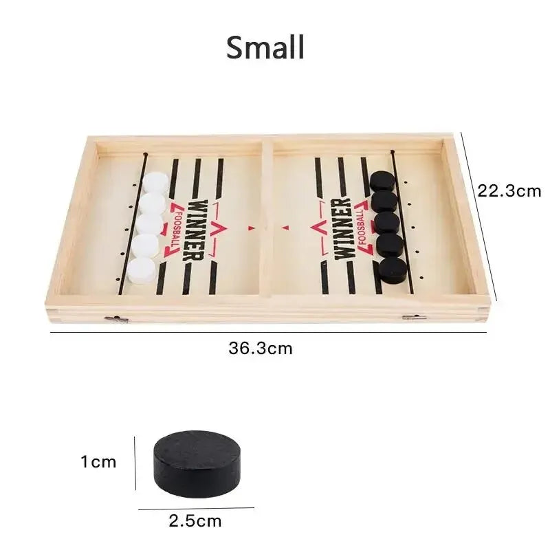Table Hockey Paced Sling Puck Board Game Fast Premium & Affordable