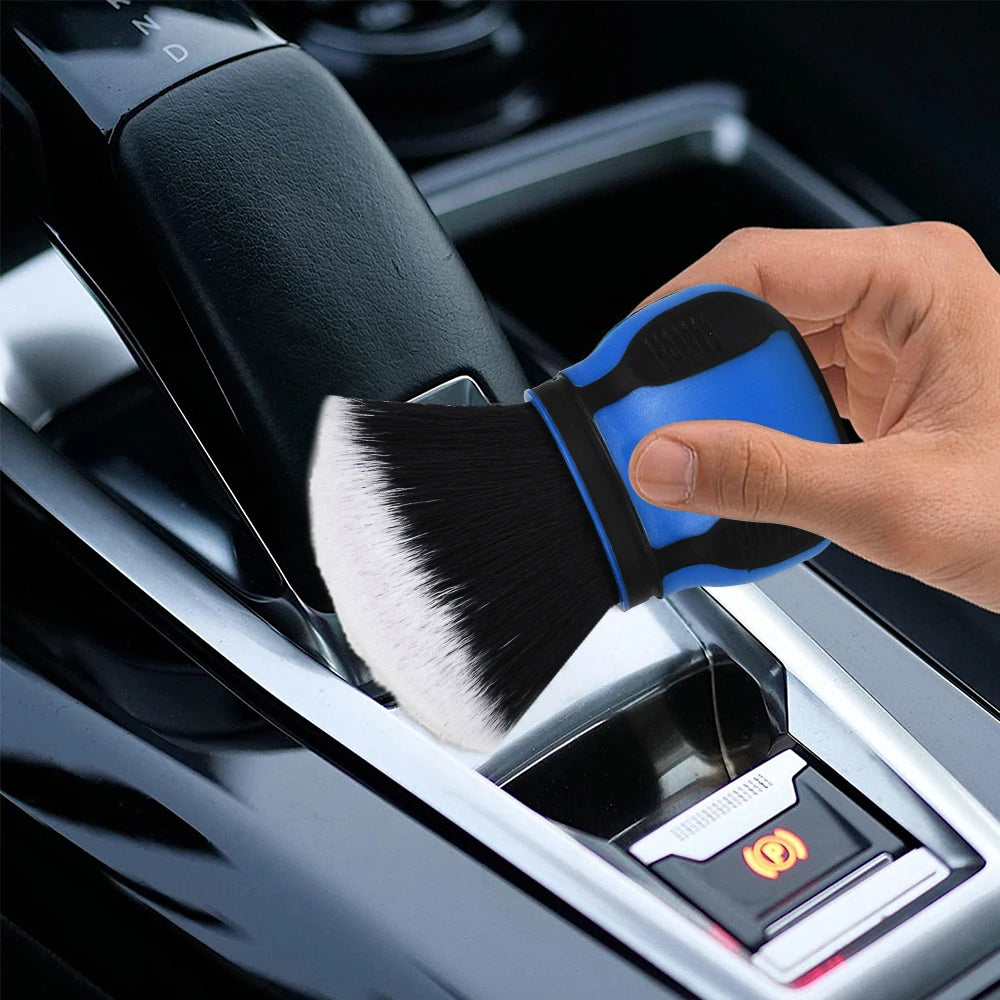 Car Detailing Brush Soft Bristle Air Vent & Interior Dust Cleaner Tool