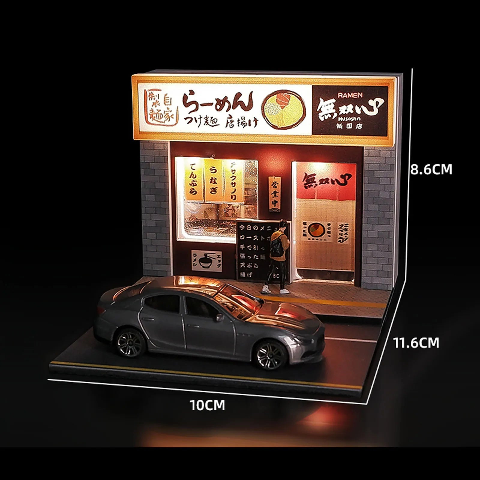 City Street Diorama LED Parking Lot & Building Display Model