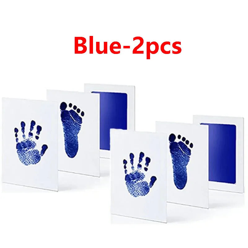 Baby Care Non-Toxic Baby Handprint Footprint Imprint Kit Baby Souvenirs Newborn Footprint Ink Pad for Newborn Baby Gifts