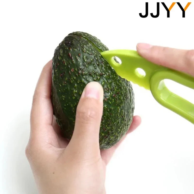 Avocado Slicer In Shea Corer Butter Fruit Peeler Cutter Pulp Separator Plastic Knife Kitchen Vegetable Tools