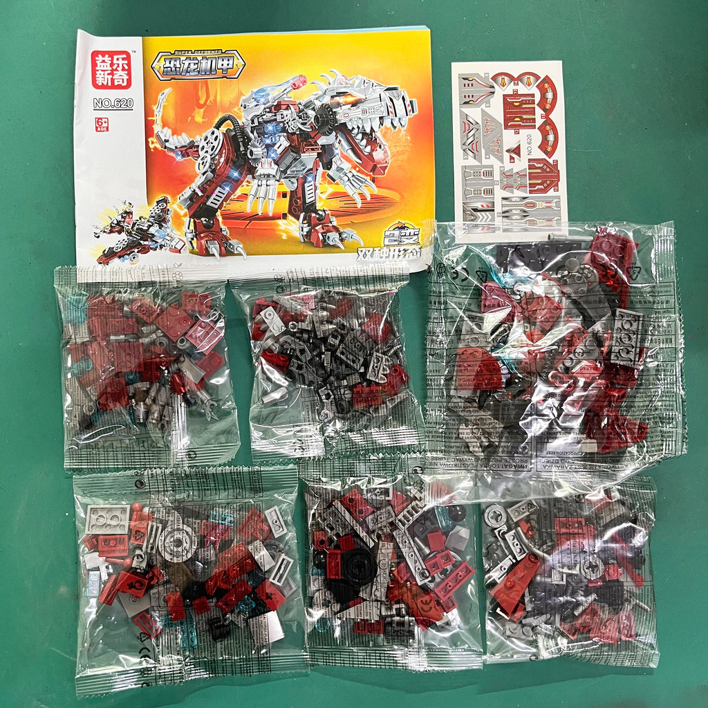 In Jurassic Mechanical Indominus Rex Dinosaur World Model Building Blocks City Fighter Dino Park Bricks Children Toy