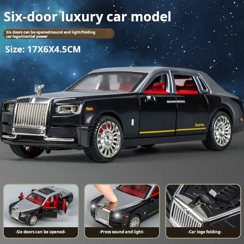 Rolls-Royce Phantom Model Car Luxury Sedan Toy for Kids & Collectors