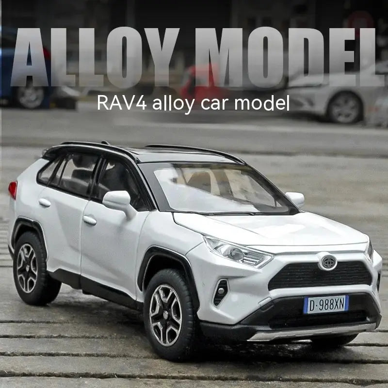 Diecast Rav Car Model - Lights Sound Steering Perfect Kids Birthday GiftOff-Road Tundra Truck Toys Ideal For Kids