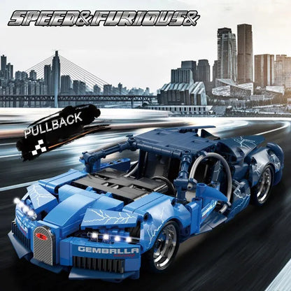 City Speed Racing Car Building Blocks – Luxury Super Racer Brick Toy Set for Kids