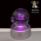 Pokemon 3D Crystal Ball LED Night Light – Pikachu, Gengar, Eevee & Mewtwo Collectible Lamp