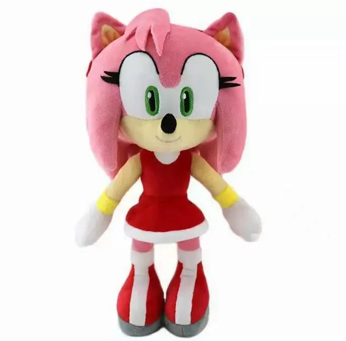 New HOT cm Sonic peluches toy cartoon hedgehog Amy Rose knuckle tail soft stuffed doll child birthday Sonic lovely toys