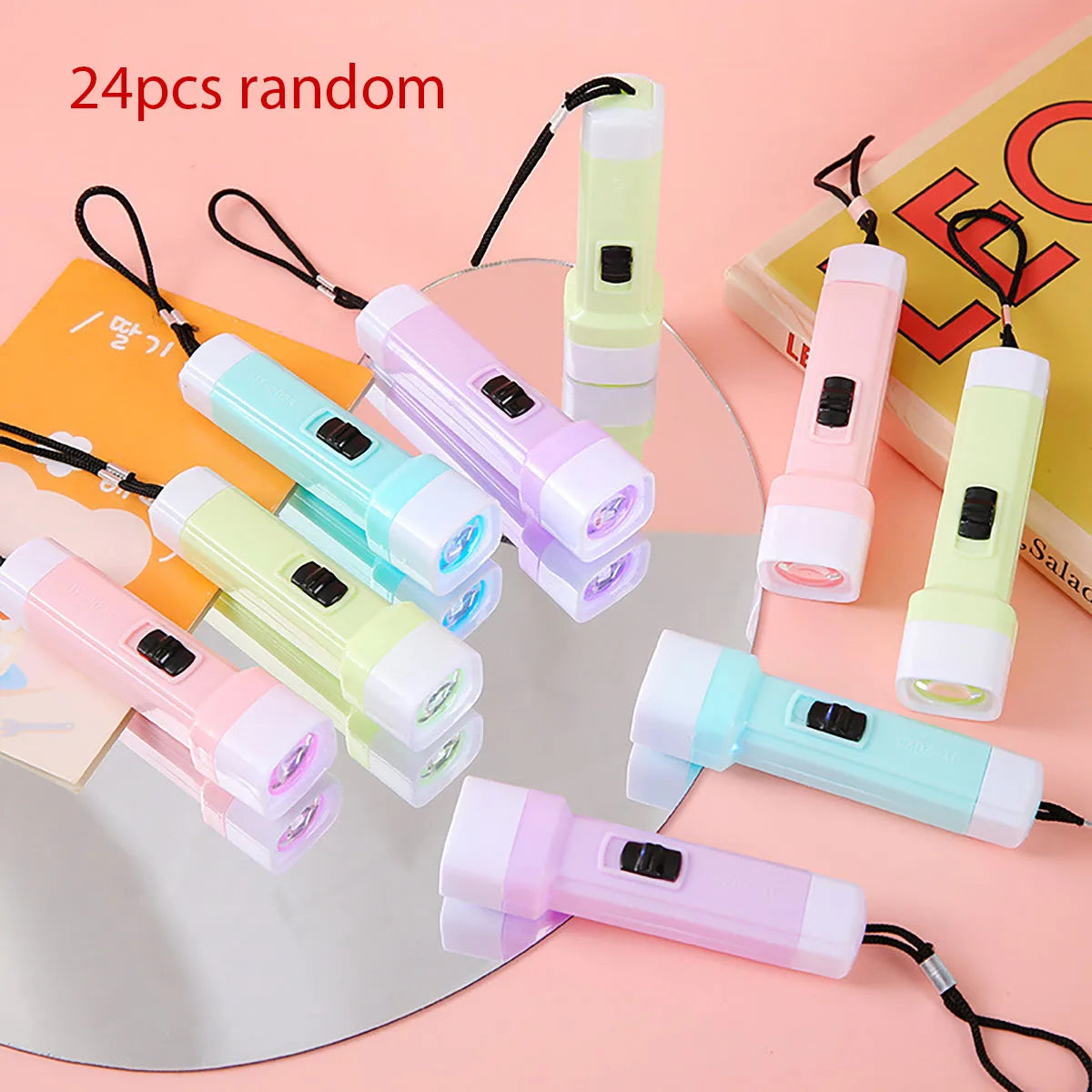 12/24 Pcs LED Mini Flashlight Kids Birthday Party Wedding Party Guest Gift Halloween Christmas Carnival Party Favor Decoration - Zecs shopping