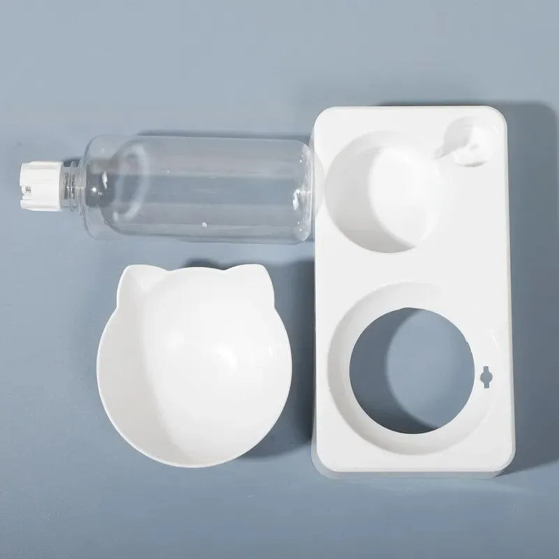 New Pet Bowl Degrees Tilt to Protect Cervical Vertebrae Dog Food Bowl Automatic Drinking Feeder Pet Feeding Supplies