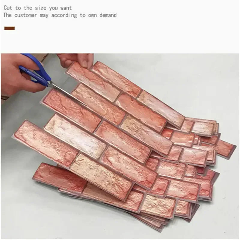 Transform Your Home with pcs Decorative D Wall Panels - Self-Adhesive Waterproof & Moisture-Proof Wallpaper for Living Room