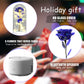 2-in-1 Rose LED Night Light & Bluetooth Speaker – Glass Dome Romantic Gift