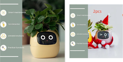 AI Smart Planter Pot – Interactive Plant Companion with Expressions & Sensors