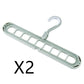 9-Hole Magic Clothes Hanger – Space Saving Folding Closet Organizer