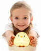 Cute Duck LED Night Lamp – USB Rechargeable Silicone Touch Bedside Light