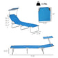 Outdoor Pool Chaise Lounge Chair – Folding Recliner for Sunbathing & Relaxing