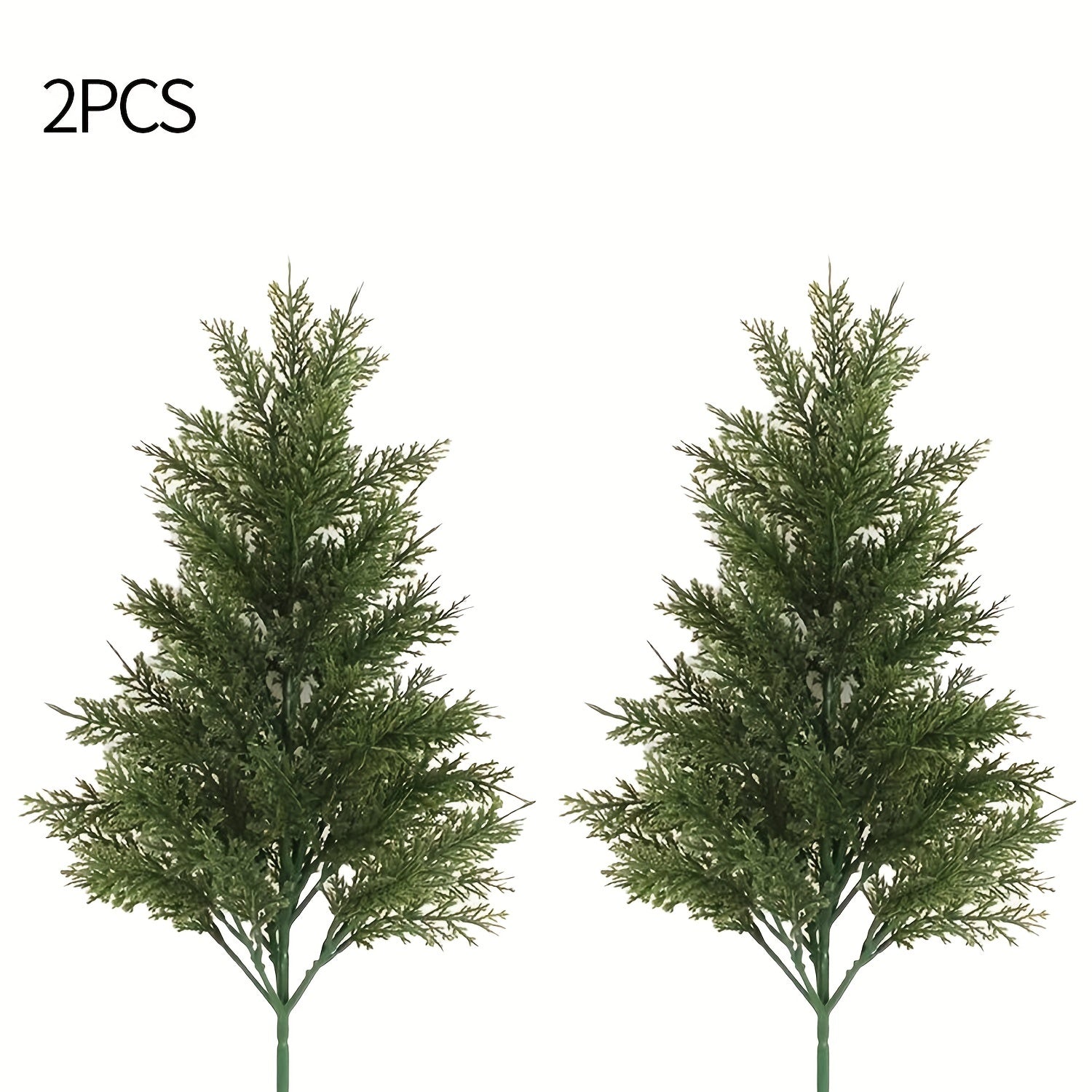 17-Inch Artificial Pine Christmas Tree – Realistic Mini Holiday Decor for Home, Parties & Events (1/2 PCS)