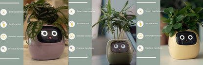 AI Smart Planter Pot – Interactive Plant Companion with Expressions & Sensors