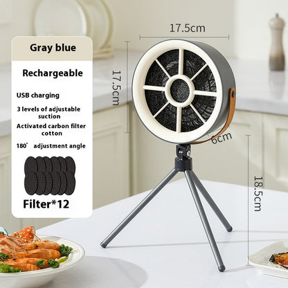 Portable Desktop Range Hood – Large Wind Power Mini Kitchen Smoke Remover
