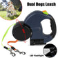 Retractable Dual Dog Leash – Reflective Walking Leash for Small Dogs