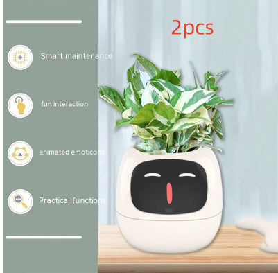 AI Smart Planter Pot – Interactive Plant Companion with Expressions & Sensors