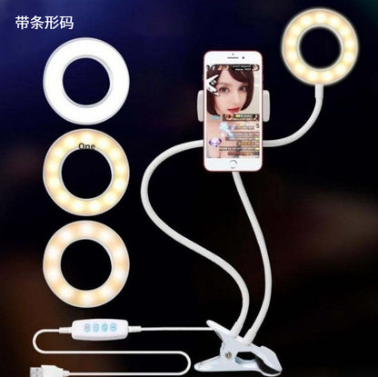 LED Selfie Ring Light with Stand – Adjustable Makeup & Live Streaming Light